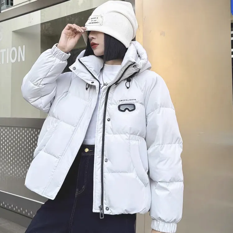 801连帽棉服女短款2025新款秋冬小个子棉服外套上衣面包服潮