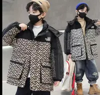 200413童装男童棉衣外套2025冬韩版洋气潮酷加厚加棉棉服连帽外套