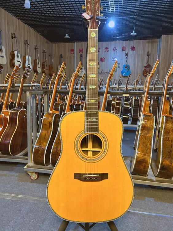 Bareheaded41寸D桶全单复刻马丁D45民谣金丝楠木光头吉他直播