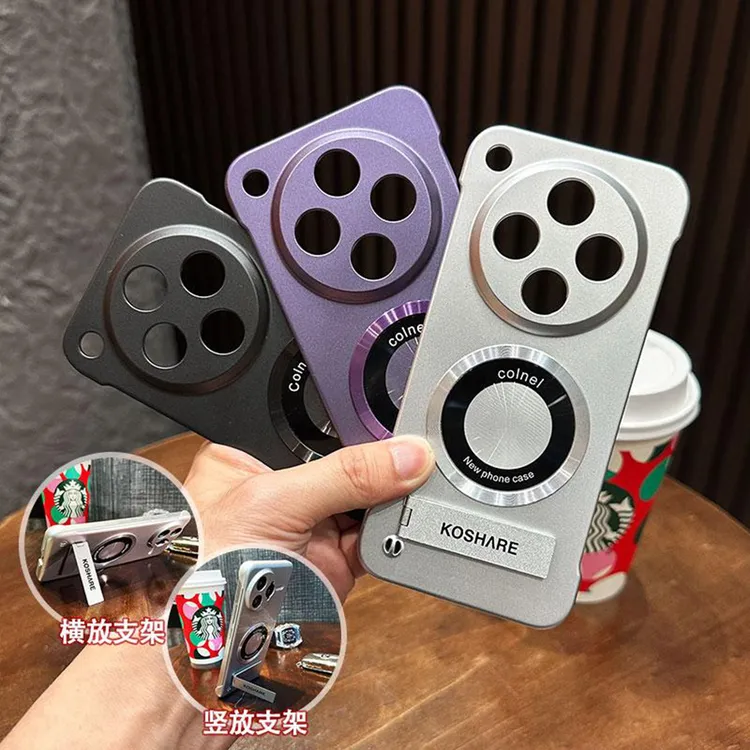 适用OPPO 全系列磁吸无边框必备高级支架手机壳网红同款配件