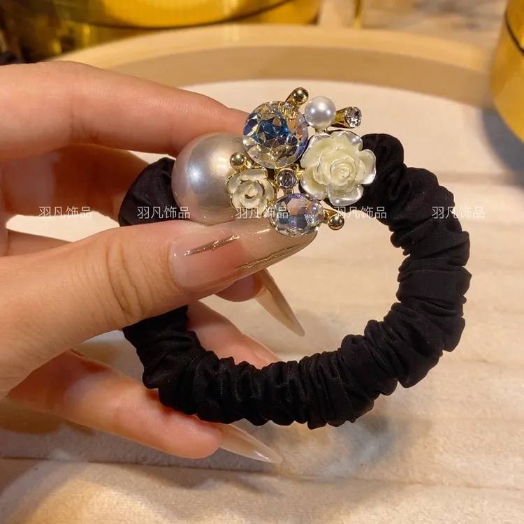 羽凡原创2616复古宫廷日韩高级感气质发绳发圈时尚轻奢清新头绳