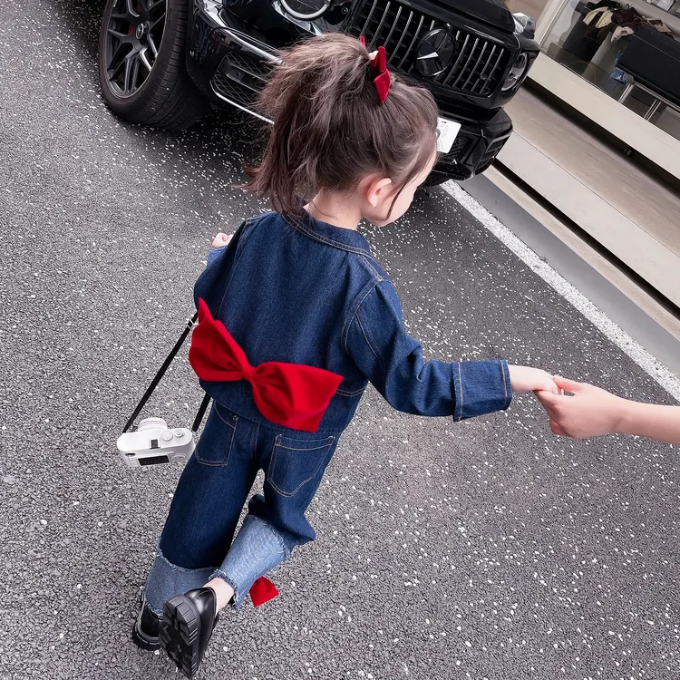 女童套装秋装2025新款儿童装春秋季时髦牛仔洋气女宝宝韩版两件套