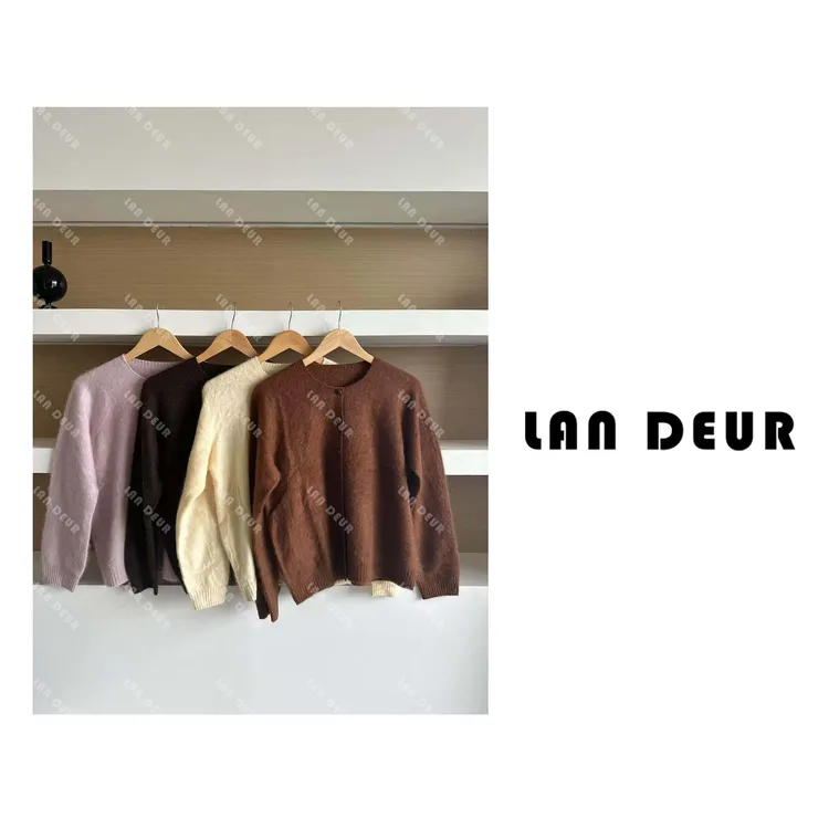 【公主恋人】羊毛羊绒针织开衫纯色气质时尚休闲毛衣女上衣