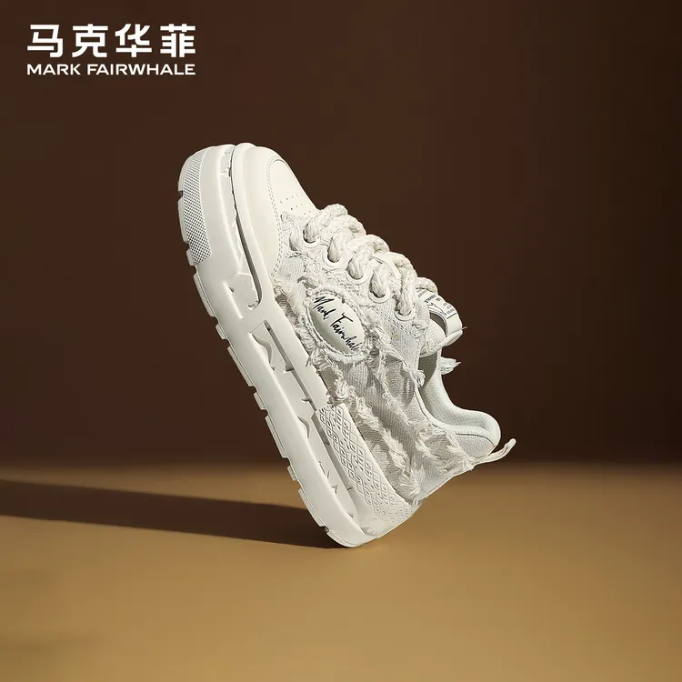 马克华菲男鞋2025新款男士休闲鞋冬季爆款潮流增高鞋高级厚底板鞋商品图