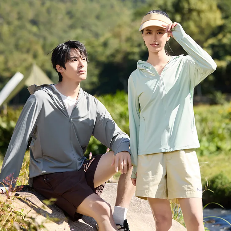 【凯撒】UPF100+冰丝凉感大帽檐可拆卸夏季透气防晒衣25126-42MF