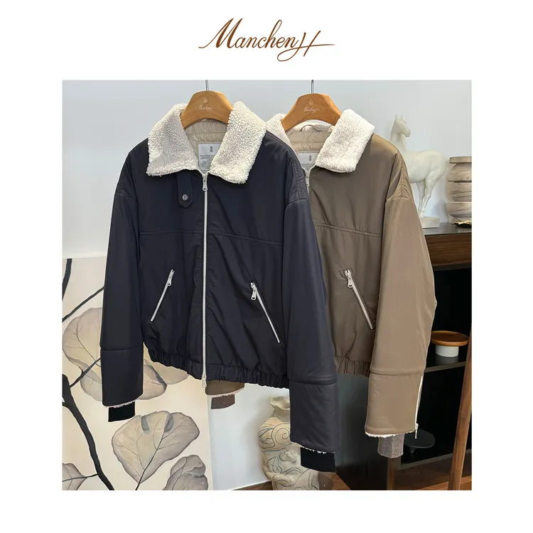 曼辰manchenh"冰原守护"进口三防面料毛领老钱鹅绒服