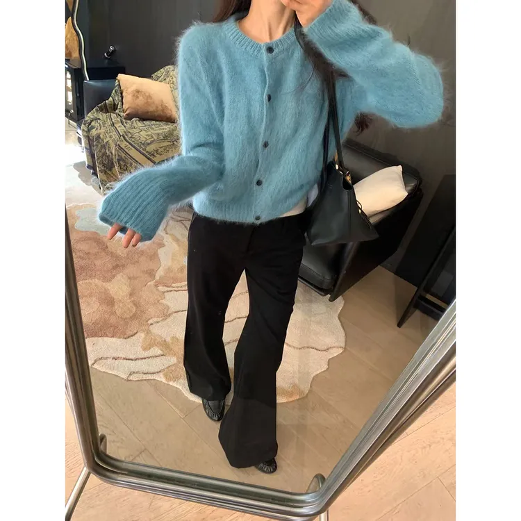 小番茄定制 FORNI 冬日恋歌 100加厚羊毛拉毛针织开衫