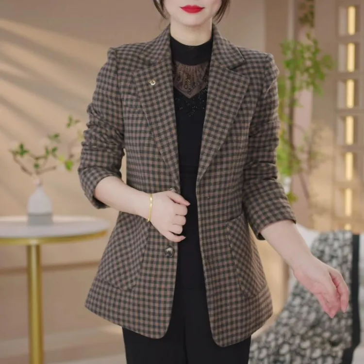 2025气质修身西装外套女2025年春装新款韩版上衣休闲小西服