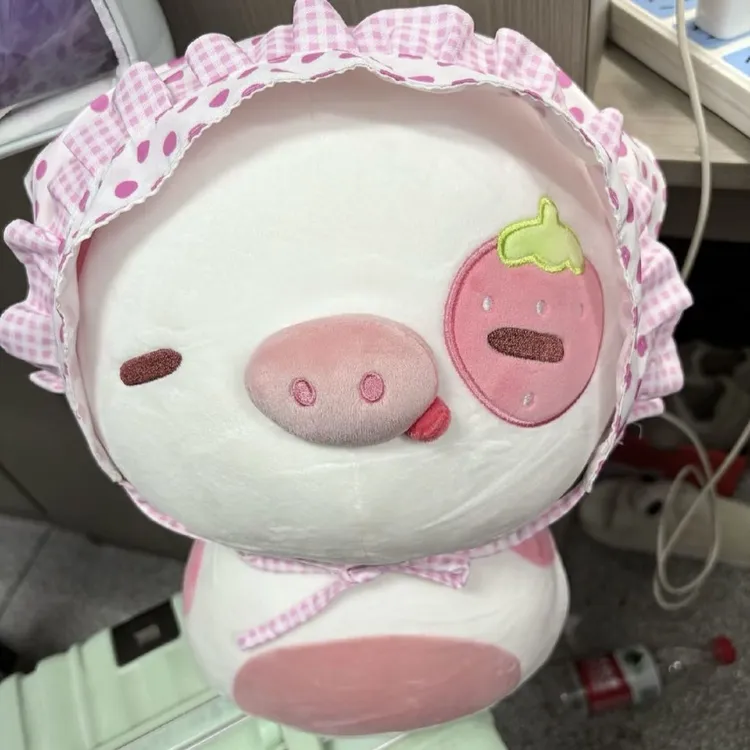 可可爱爱草莓奶牛蘑菇公仔毛绒玩具玩偶女生睡觉专属阿贝贝礼物M