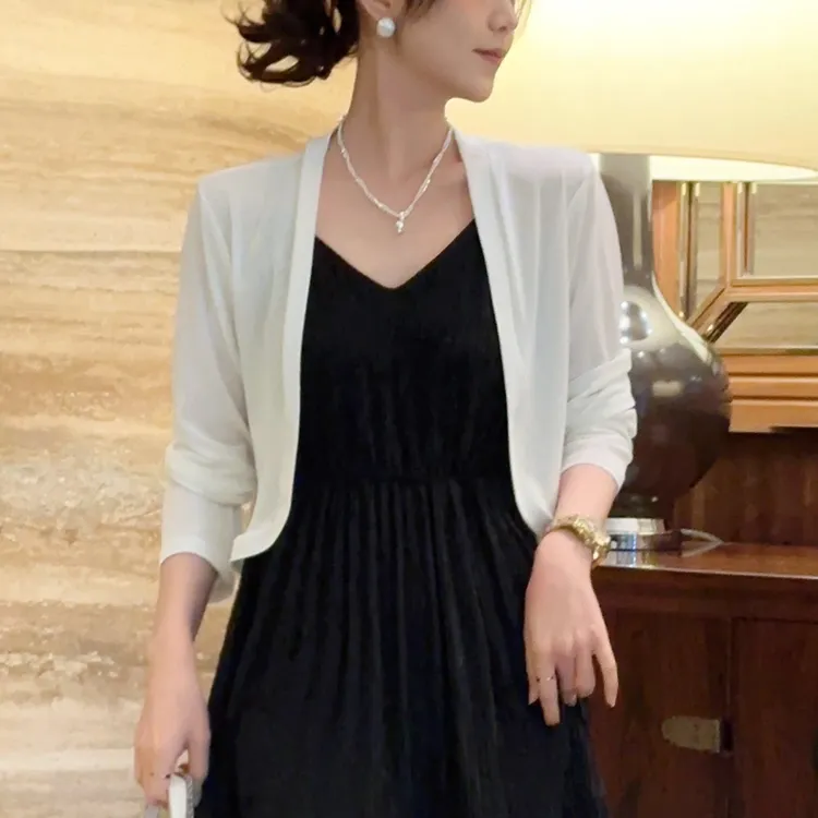 薄款外搭罩衫防晒开衫上衣女2025年夏季新款韩版时尚百搭简约显瘦