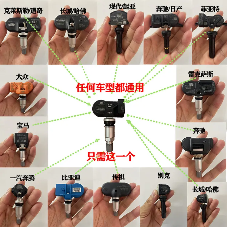 万能DUKELING胎压监测315/433可编程内置通用任何车型胎压传感器