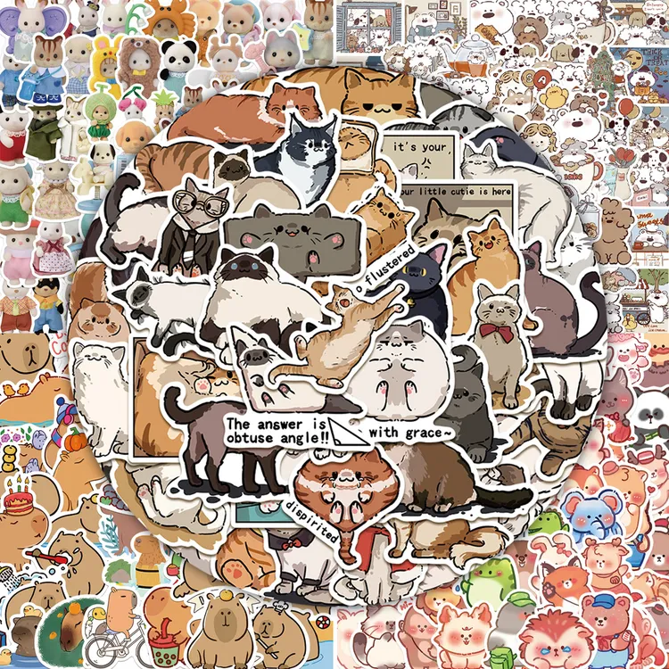 【柒个耳朵专属①】高颜值ins风手机壳制作贴纸diy素材可爱防水贴