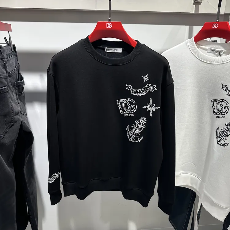 DIGARIA&GRDEIA男士秋冬款轻奢刺绣长袖卫衣