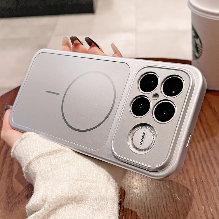 电镀细圈磁吸适用红米k90promax手机壳新款磨砂肤感k90全包防摔壳