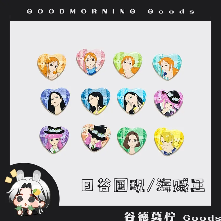 【海贼王】HEROINES 女英雄吧唧透卡特典 日谷盲盒