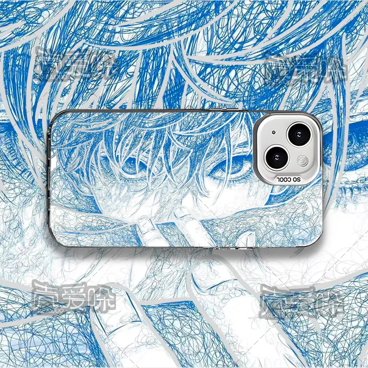 线稿咒术回战五条悟适用苹果17华为OPPO动漫vivo小米15手机防摔壳