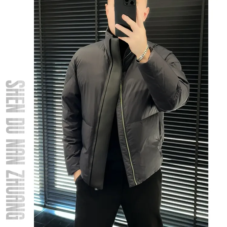 SHEN&DU男装｜“Downplus鹅绒”拼绵羊皮超轻立领羽绒服夹克867702