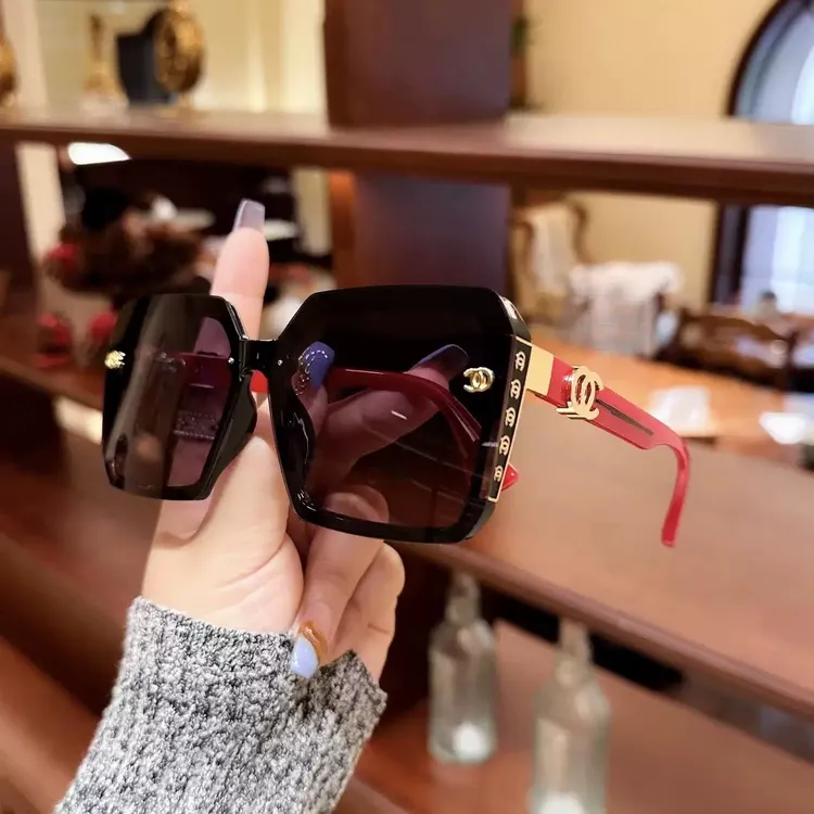 （轻奢太阳镜）经典方框女士墨镜防紫外线偏光镜遮阳气质圆脸大脸