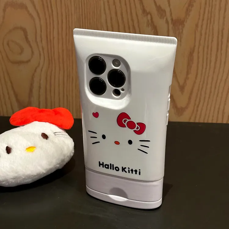 雅天立可爱KT猫表情适用苹果16promax13洗面奶手机壳iPhone15/14