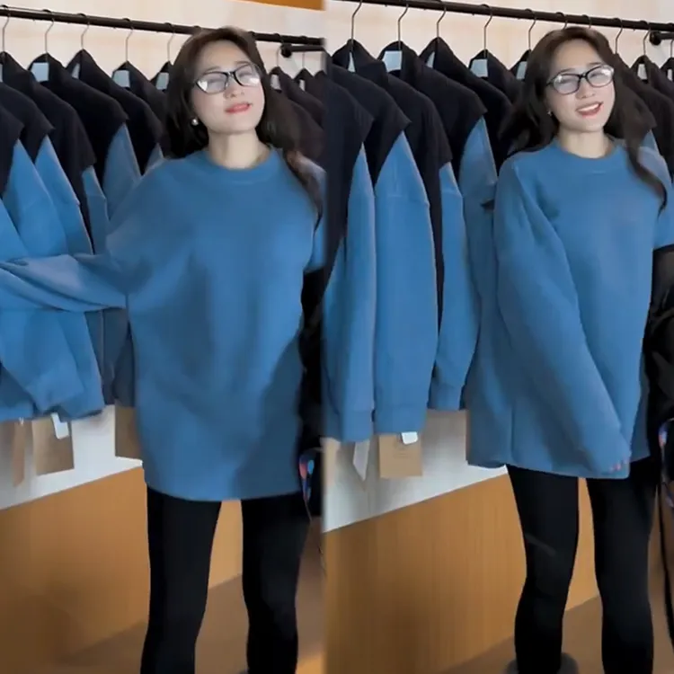 2025秋冬新款时尚显瘦气质网红高档洋气女高级百搭宽松大码卫衣潮