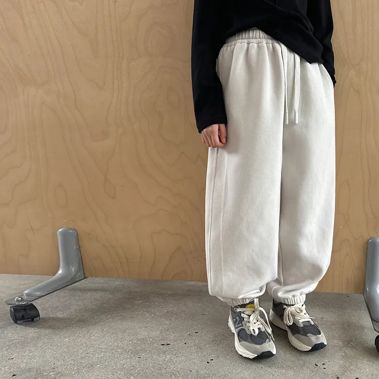 现货「UNO AUTUNNO」【舒适区】云卫衣女中大童宽松运动束脚裤GQ1862