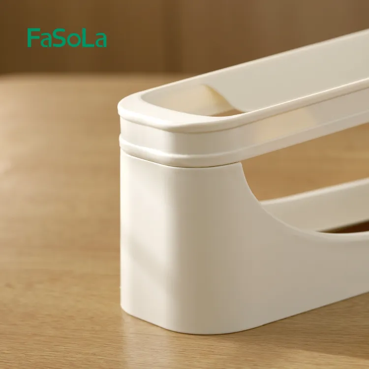 FaSoLa鸡蛋收纳盒厨房家用冰箱侧门食品级保鲜盒滚蛋滑梯式鸡蛋架