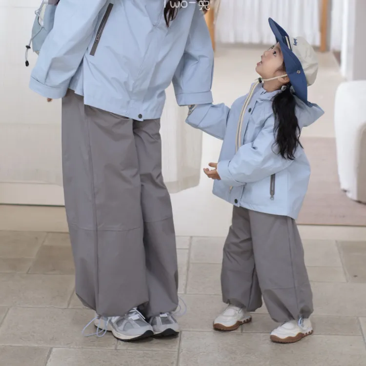 【TWO-兔】《亲风者同款工装裤》工装裤亲子母女休闲束脚裤户外运动