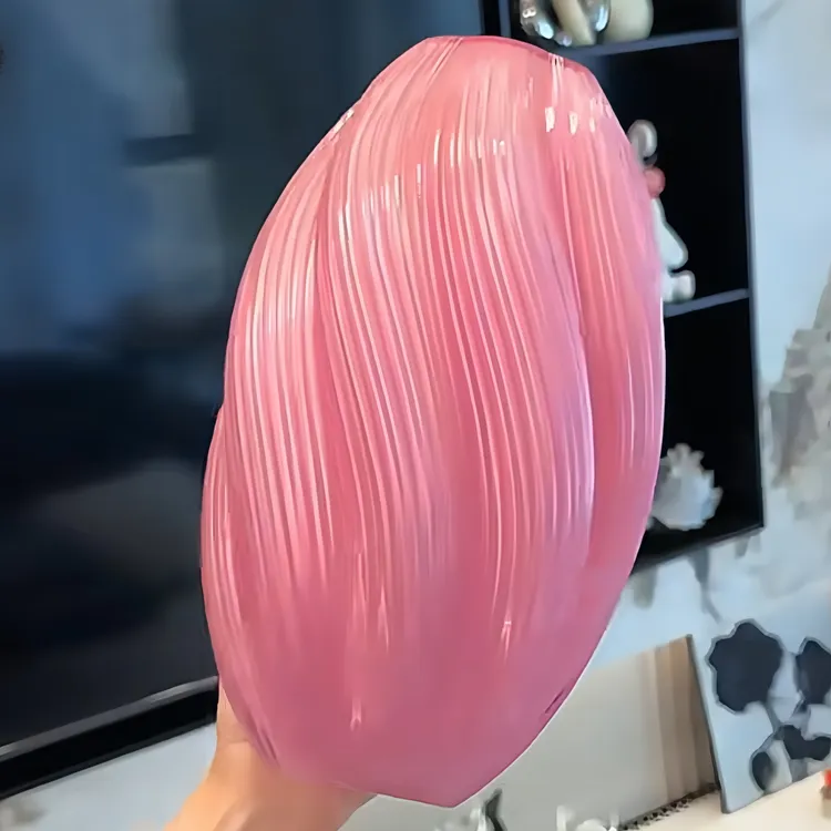 大号简约麦芽糖家居玻璃花瓶大号插花鲜花仿真花器客厅摆件高级感