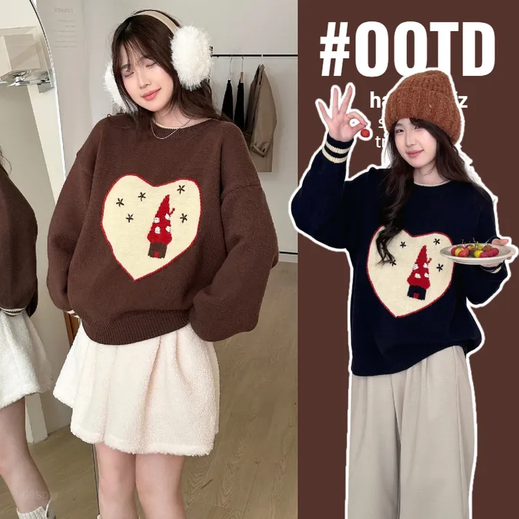 孕妇毛衣2026秋装新款秋冬季时尚减龄休闲针织外套宽松毛衣孕妇装