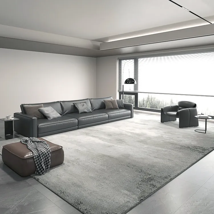 【安哥拉】防水抗污意式极简轻奢高级灰新款客厅茶几地毯家用免洗