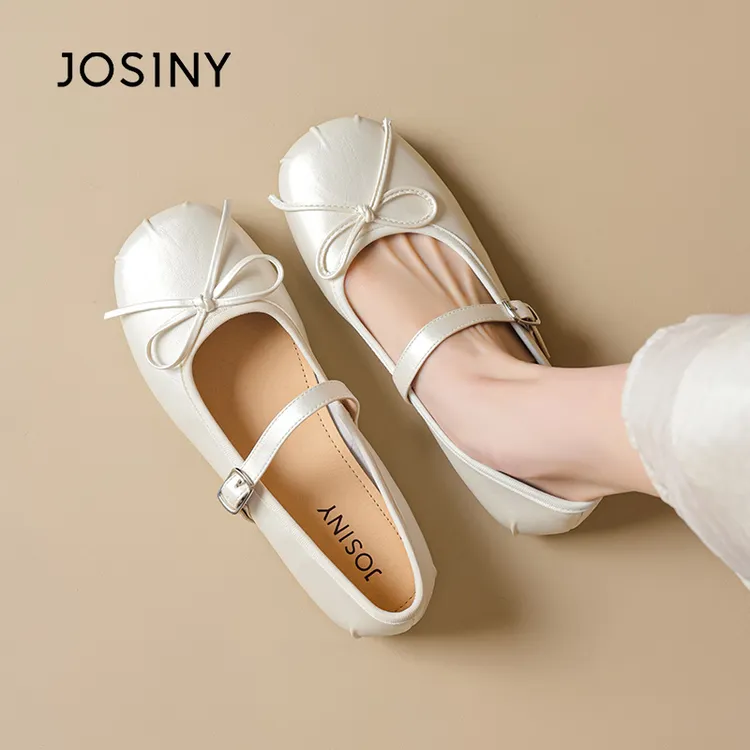 卓诗尼法式玛丽珍女鞋2025新款春秋季配裙子平底小皮鞋绝美不累脚