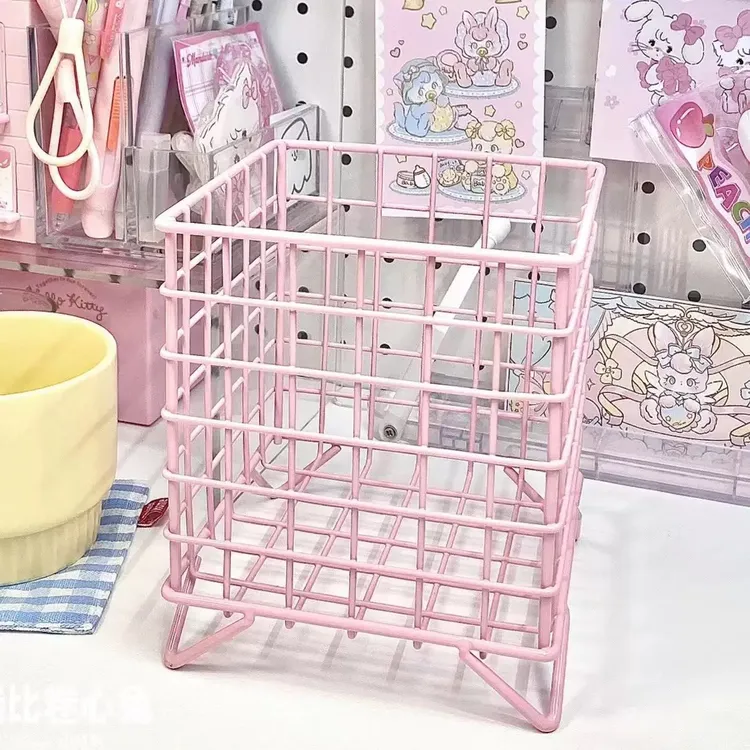 【Glam格澜】ins铁艺收纳筐收纳盒桌面化妆品杂物面膜收纳架