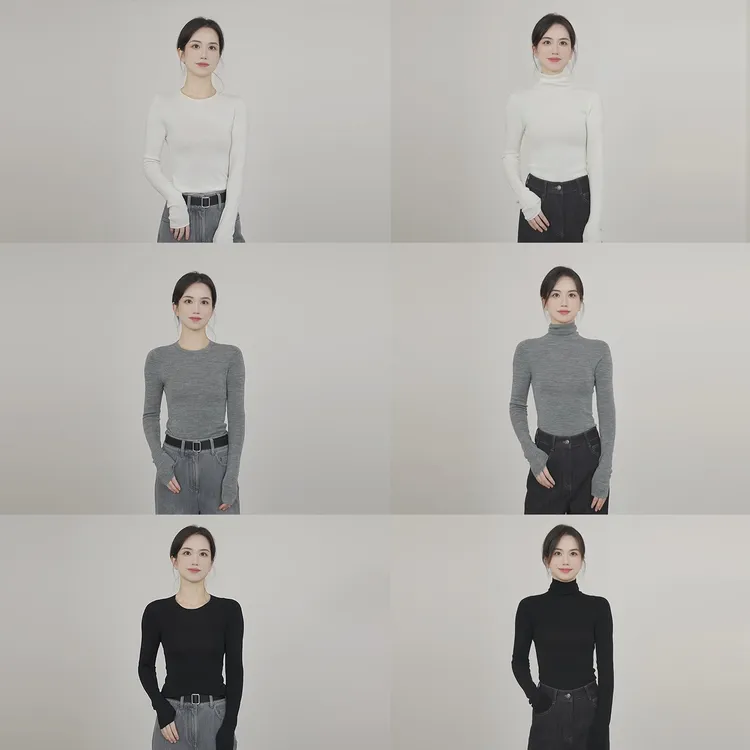 小禾【无缝领袖】100精纺羊毛新澳80支日本18针岛津无缝套头打底衫