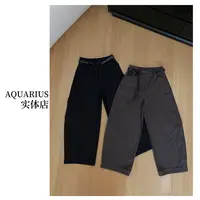 【AQUARIUS 】（美式复古）秋季新款工装休闲裤35335