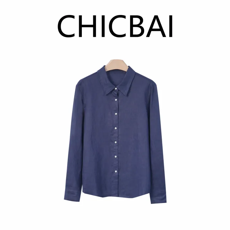 CHICBAI 呼吸感天然肌理亚麻衬衫 自带清风与故事