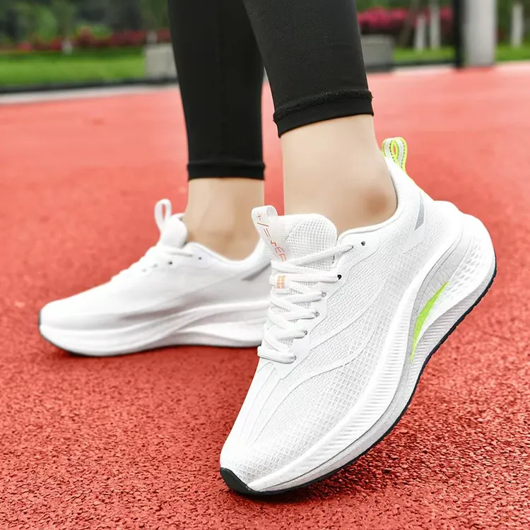 透气网面鞋网面男鞋白色休闲百搭跑步情侣软底减震春夏防滑夏季