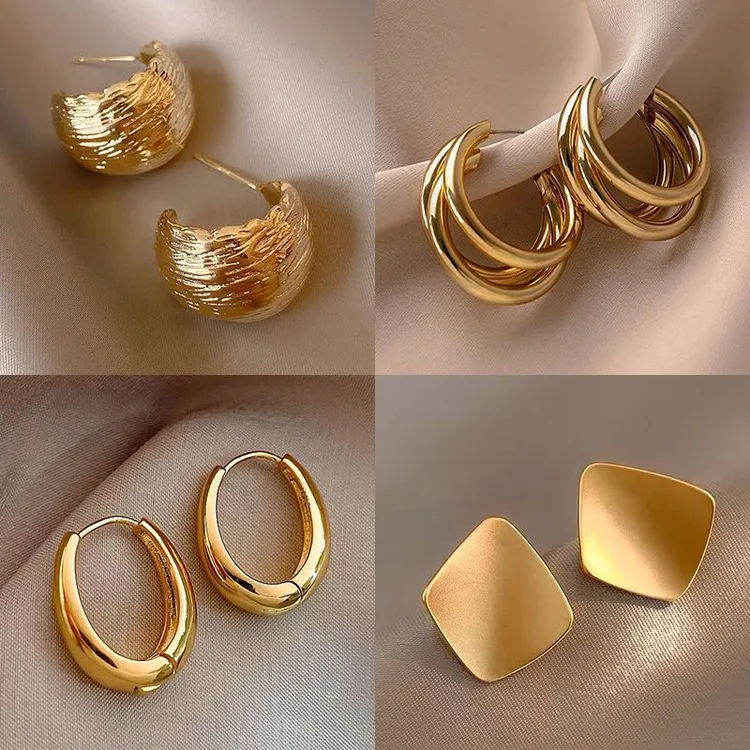 秋冬夸张欧美金属高级感耳环大气轻奢耳环女时尚新款潮辣妹网红