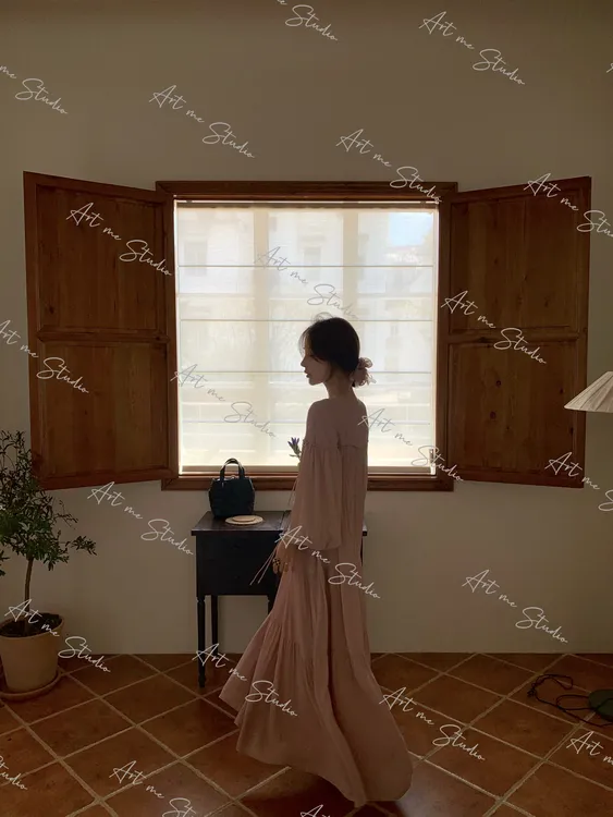 ART黑标品牌线100人丝定染女神温柔限量连衣裙（干洗）w1676l2ra