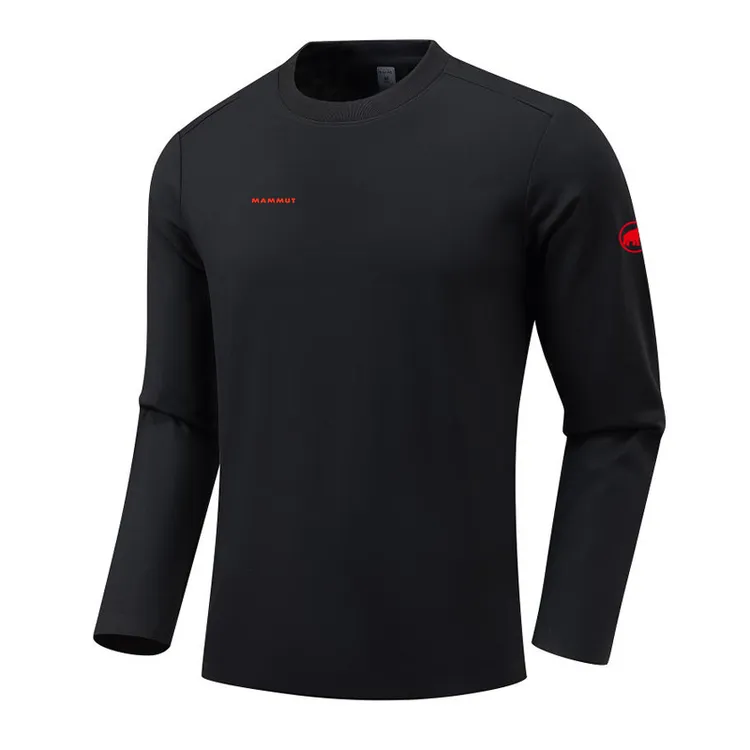 猛犸北极象户外运动圆领T恤秋冬经典红标训练跑步日常保暖打底衫