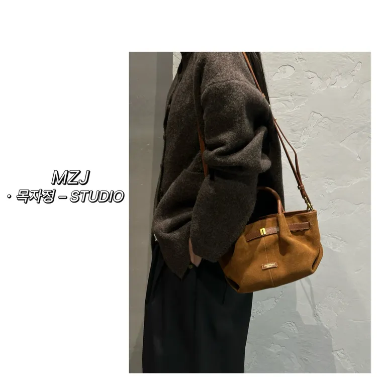 木子静-「饺子包」韩式百搭时尚高级复古单肩手提斜挎包-2130