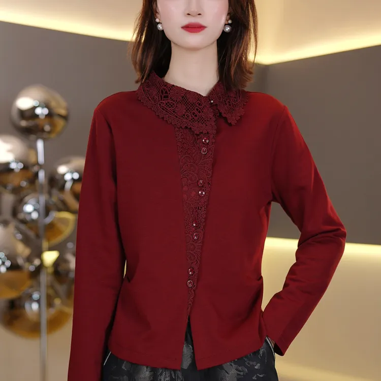 时尚秋季新款女长袖打底2025秋装洋气显瘦上衣 7110