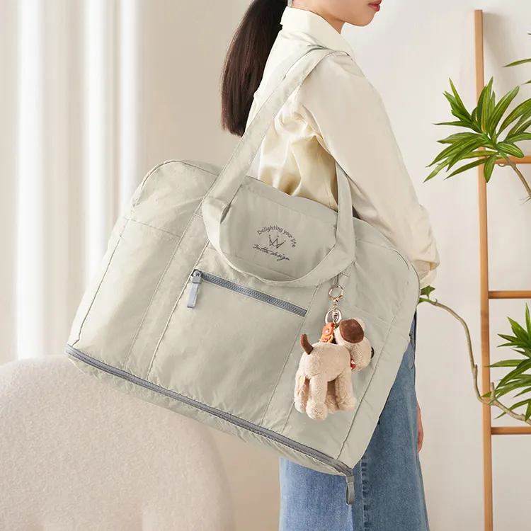 BOTTA DESIGN大容量旅行包女可折叠出差行李袋轻便扩容斜挎旅行袋