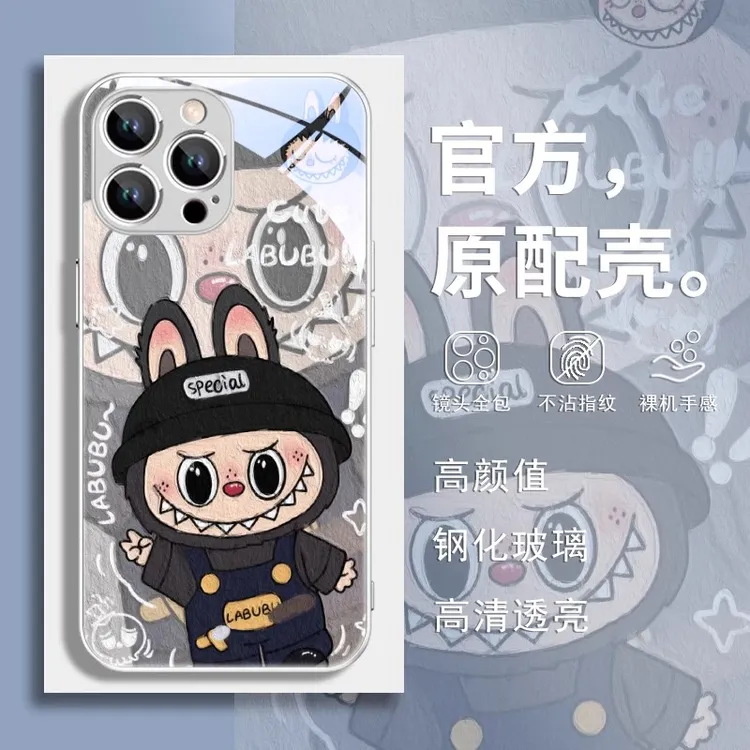 labubu拉布布适用于苹果/华为/小米/vivo/OPPO创意可爱情侣手机壳