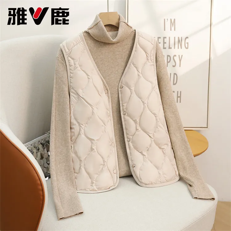 2025秋冬季新款轻薄羽绒内胆女马甲显瘦坎肩背心外套YD501Z02800