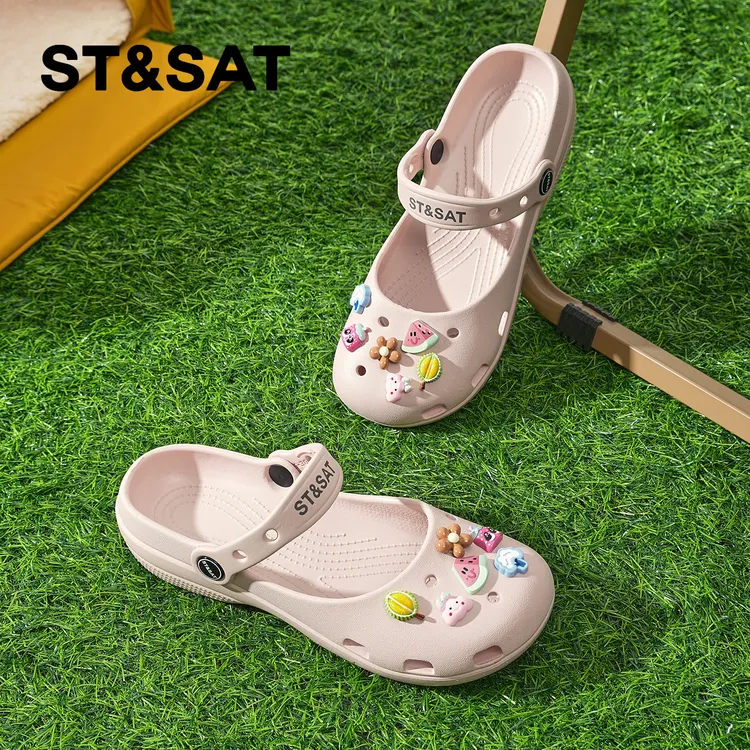 星期六超火玛丽珍芭蕾洞洞鞋女2026新款夏季外穿沙滩鞋平底凉鞋商品图