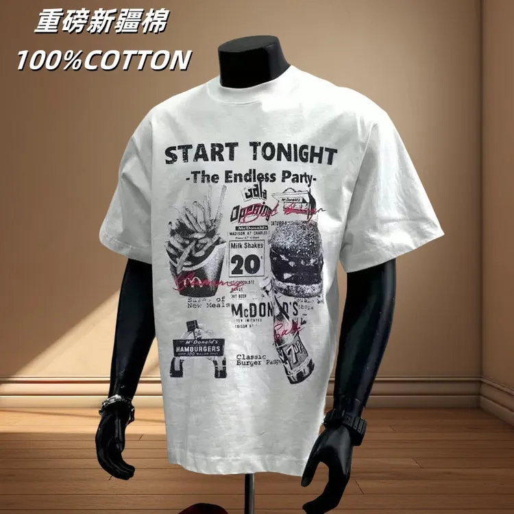 【LazyBody】男士t恤短袖2025夏季新短袖男款高克重纯棉休闲短袖t恤