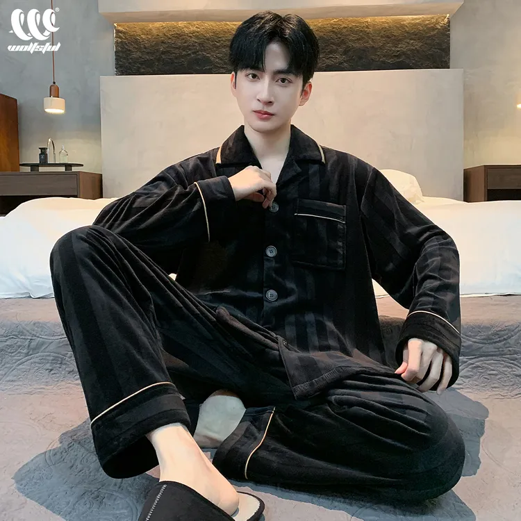 【海岛绒】睡衣男士加绒加厚春秋冬款2025大码男珊瑚绒法兰绒家居服