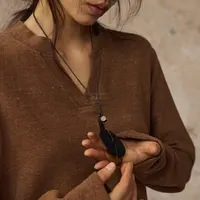 非金属木质吊坠 「梦屿石」墟生美学配珠吊坠#C40104