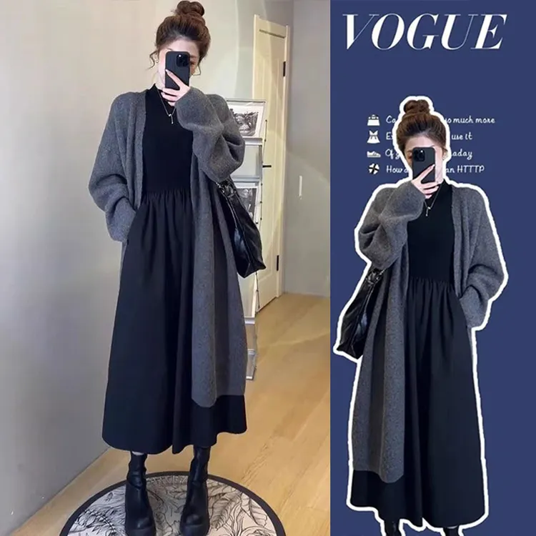 早秋装搭配一整套女2025新款今年流行初秋韩系小香风连衣裙子套装