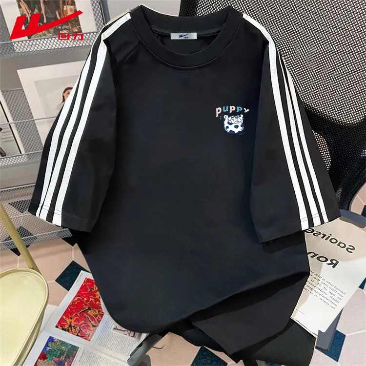 回力美式个性百搭半袖夏季夏装男女宽松运动情侣装纯棉短袖T恤衫